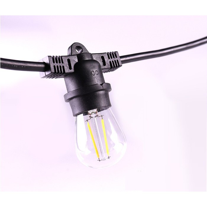 Dây đèn bóng led edison ST64 10 mét 20 bóng 4w đèn trang trí
