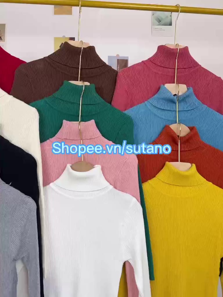[XẢ KHO] Áo Len Nữ Cổ Lọ Hàng Quảng Châu Cao Cấp A556 SUTANO | BigBuy360 - bigbuy360.vn