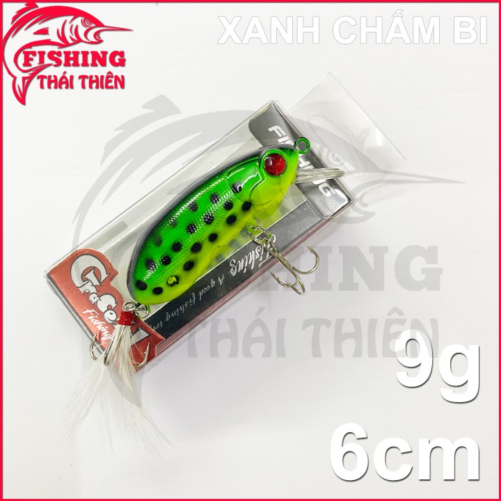 Mồi câu cá loại cứng nhựa abs (6cm/9g)