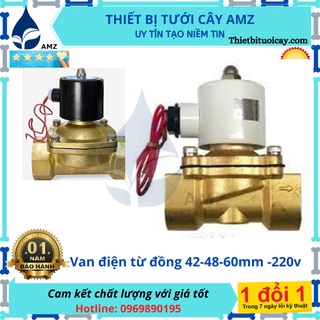 Van điện từ unid đồng phi 42 - 48 - 60mm - van thường đóng - 220v