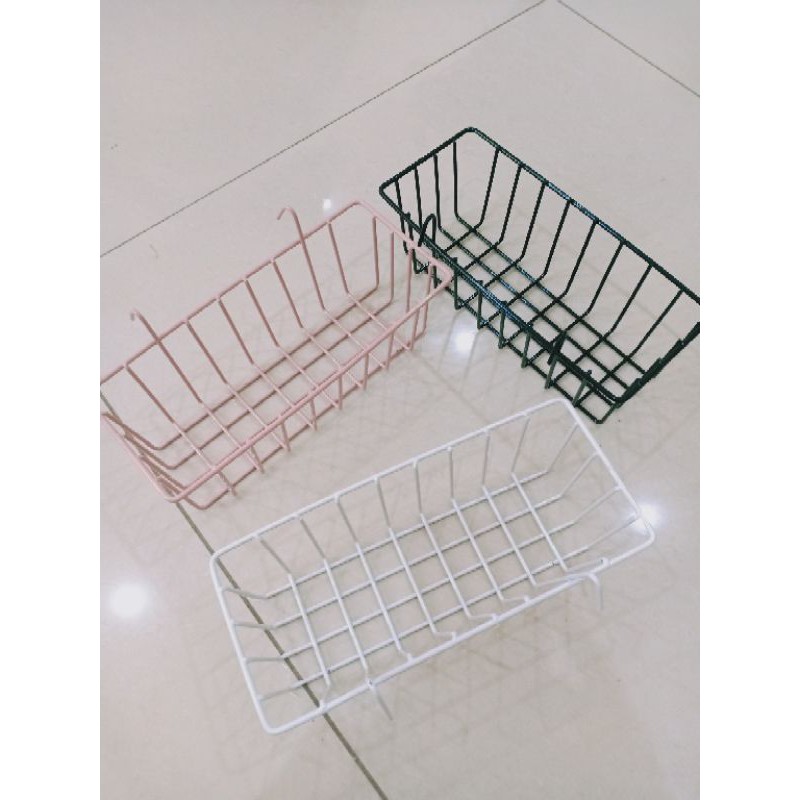 [AN MỘC] Combo 2 khung lưới 35*45cm + 1 giỏ nhỡ + 1 thanh treo để đồ trang trí, đa năng