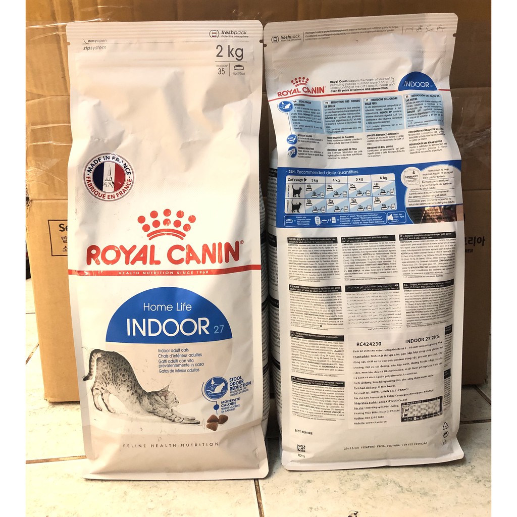 [Túi 2kg] ROYAL CANIN INDOOR - Thức ăn dành cho mèo trên 12 tháng sống trong nhà