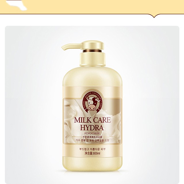 SỮA TẮM CON BÒ MILK CARE HYDRA ROREC 800ML