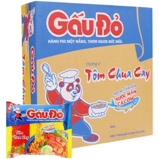 Thùng 30 gói mì Gấu Đỏ 63g