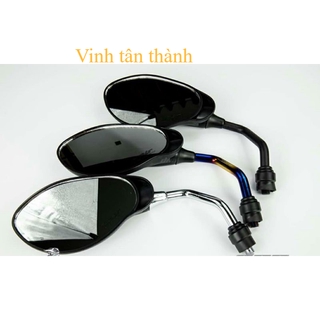 Kính chiếu hâu, gương chiến hậu kiểu CRG dòng  Suzuki (inox - titan ) , Yamaha ( titan-inox )