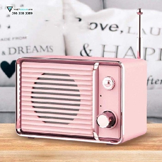 Loa Vintage DW01 bluetooth 4.1 hình chiếc đài mini nhỏ gọn