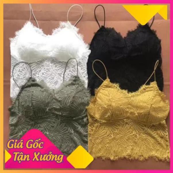Áo ngực ren hoa lá 2 dây mút bàn tay siêu hot