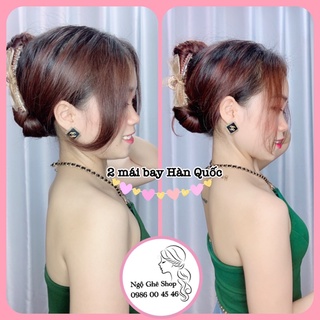tóc 2 mái bay Hàn Quốc làm bằng tóc thật