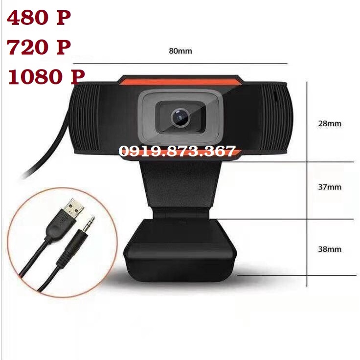 WEBCAM Có Mic Full HD 1080P USB Cho Máy Tính PC Laptop | BigBuy360 - bigbuy360.vn