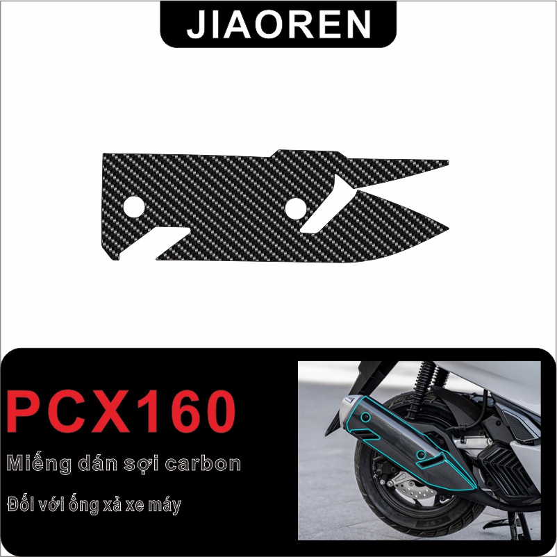 Miếng dán sợi carbon Đối với Honda PCX 160 Dán xe máy Đề can chống thấm toàn thân Màng bảo vệ