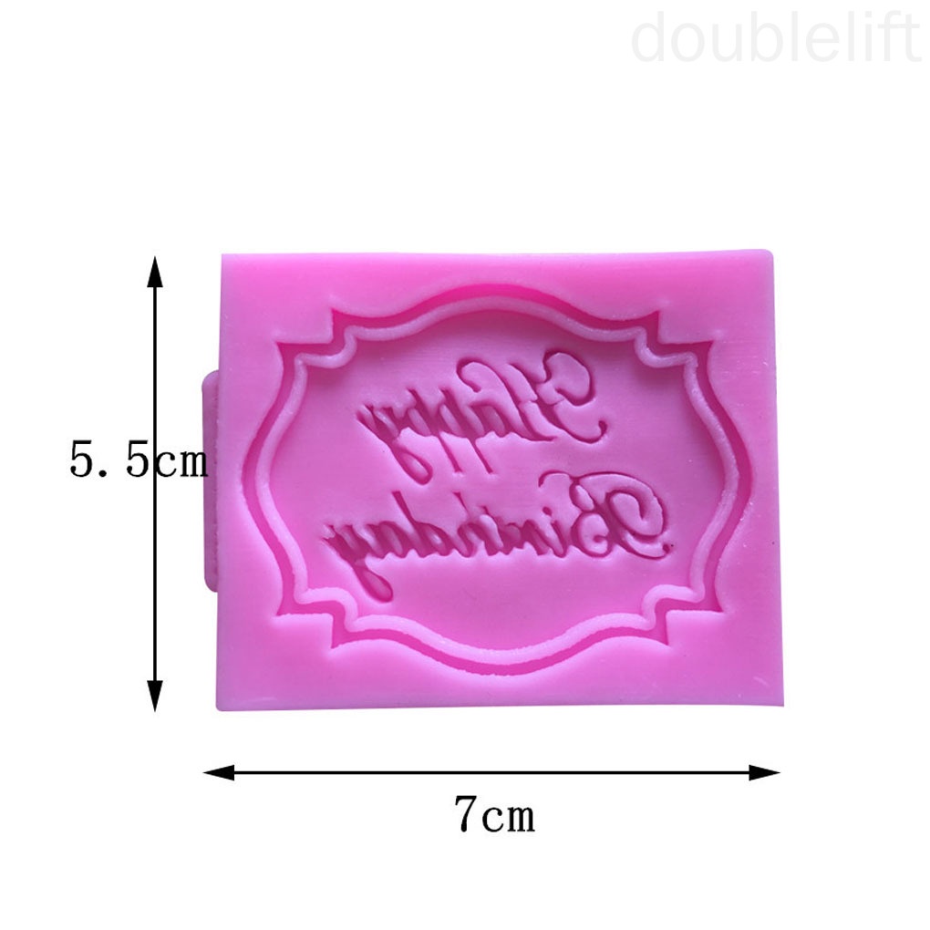 Khuôn Silicone Tạo Hình Chữ Happy Birthday 3d Trang Trí Bánh