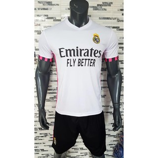 QUẦN ÁO BÓNG ĐÁ CÂU LẠC BỘ REAL MADRID TRẮNG 2020-2021