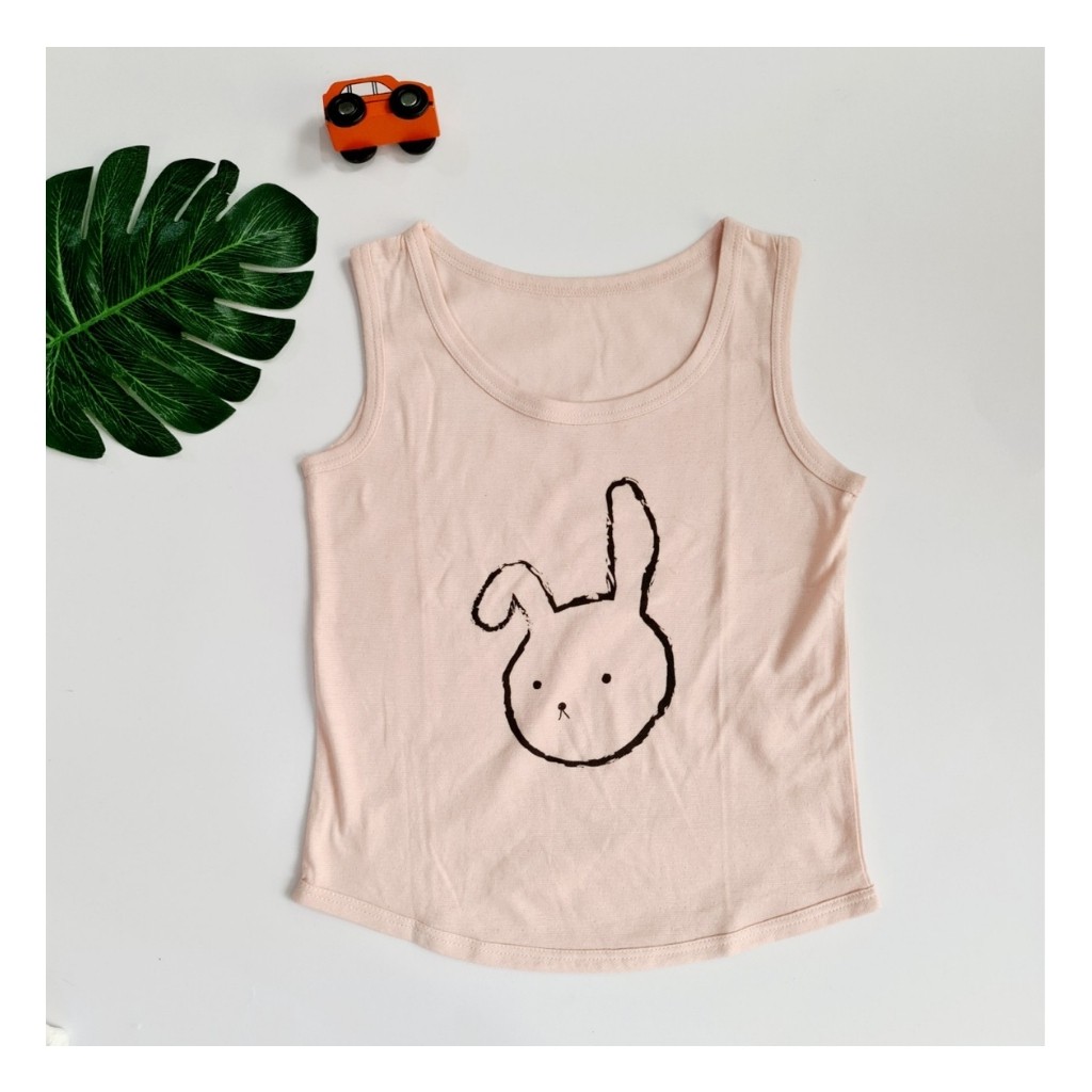 Áo Ba Lỗ Tank Top Bé Trai Bé Gái Cotton Giấy Hàn Tone Màu Pastel Nhiều Mẫu Hippo House