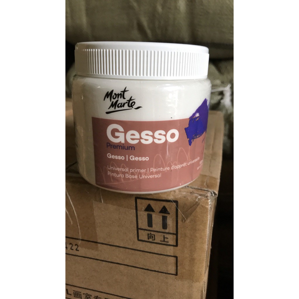 Gesso trắng , gesso đen Mont Marte (mẫu mới)