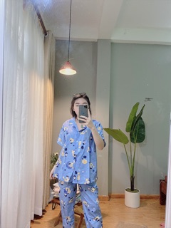 [ ẢNH THẬT ] BỘ ĐỒ PIJAMA DÀI CHẤT THÔ XỊN