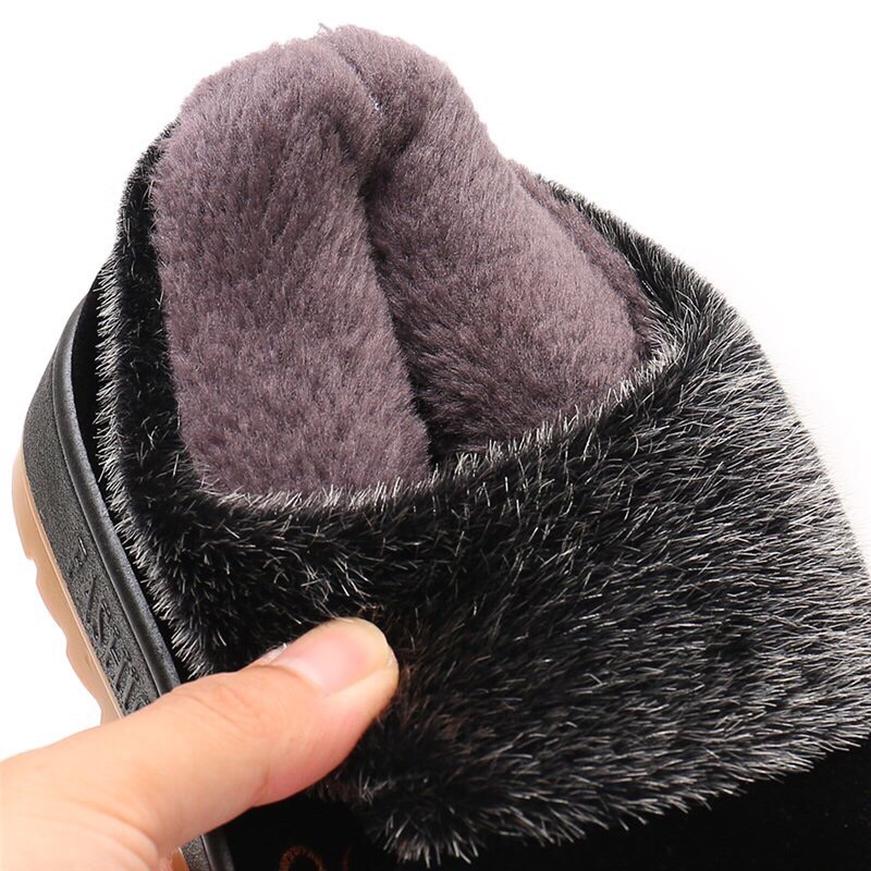 Giày nhung lót lông siêu ấm cho người trung niên các bà các mẹ