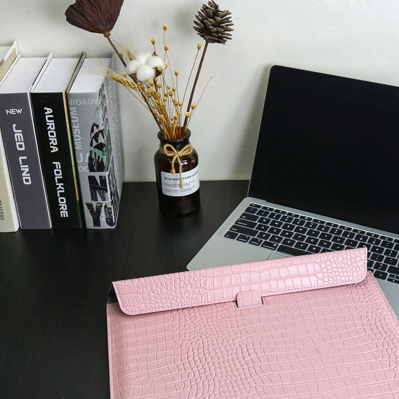Túi bằng da nhân tạo mềm chống thấm nước thích hợp cho Macbook air pro 11 12 13 14 15 16 inch