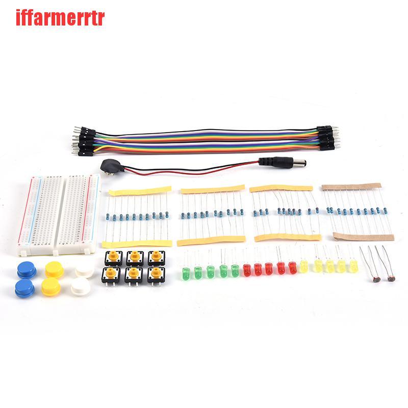 {iffarmerrtr}Starter Kit UNO R3 Mini Breadboard LED Jumper Wire Button for arduino Diy Kit KGD