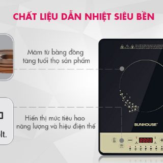 Bếp từ - điện từ Sunhouse SHD6148 - 1800W
