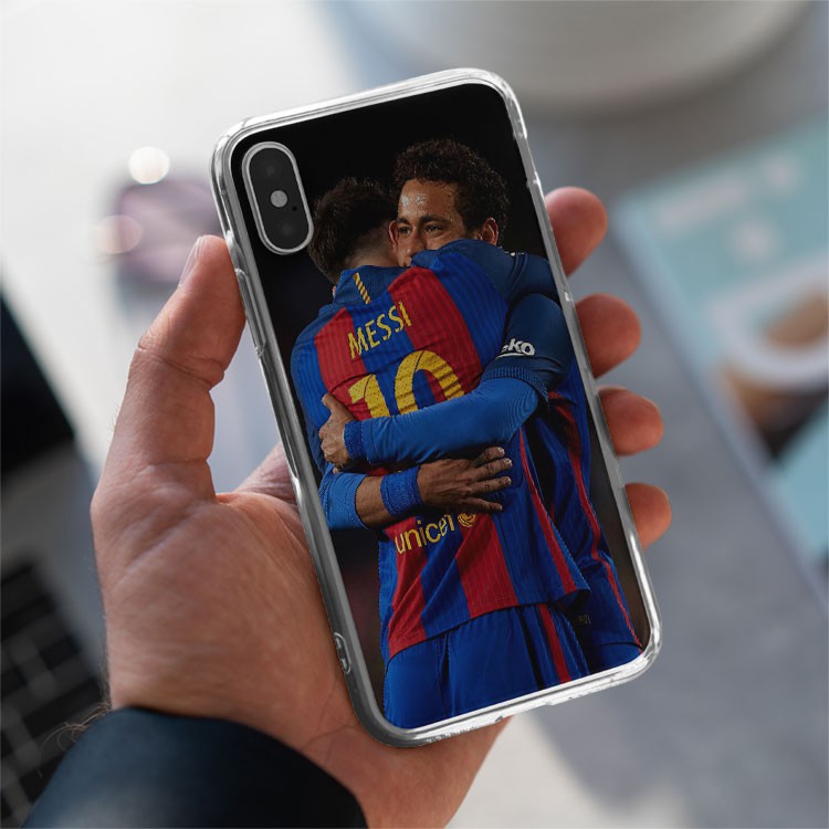 Ốp Lưng bóng đá barca ốp điện thoại Neyma và messi ôm nhau dành cho Iphone 5 đến 12 Promax BAR20210009