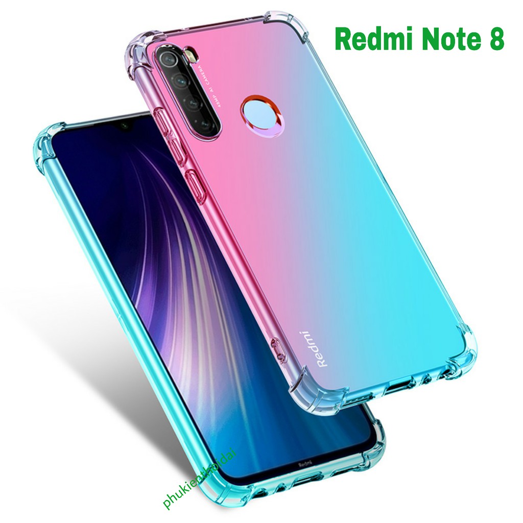 Ốp lưng Redmi Note 8 / Note 10 / 10s / Note 11 / 11s / Note 12 / 12 4G dẻo màu đa sắc lồi góc bảo vệ camera chống sốc