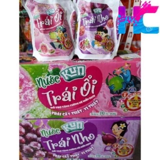 Sữa kun túi - 1 túi vị dâu/ cam/ socola/ nho/ ổi 110ml