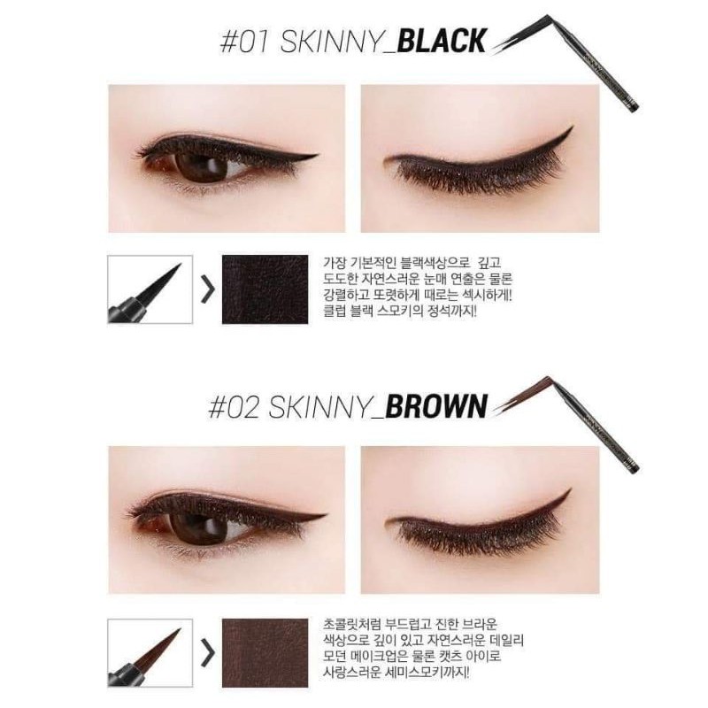 Kẻ mắt nước lâu trôi Secret Key Skinny Real Quick Eyeliner