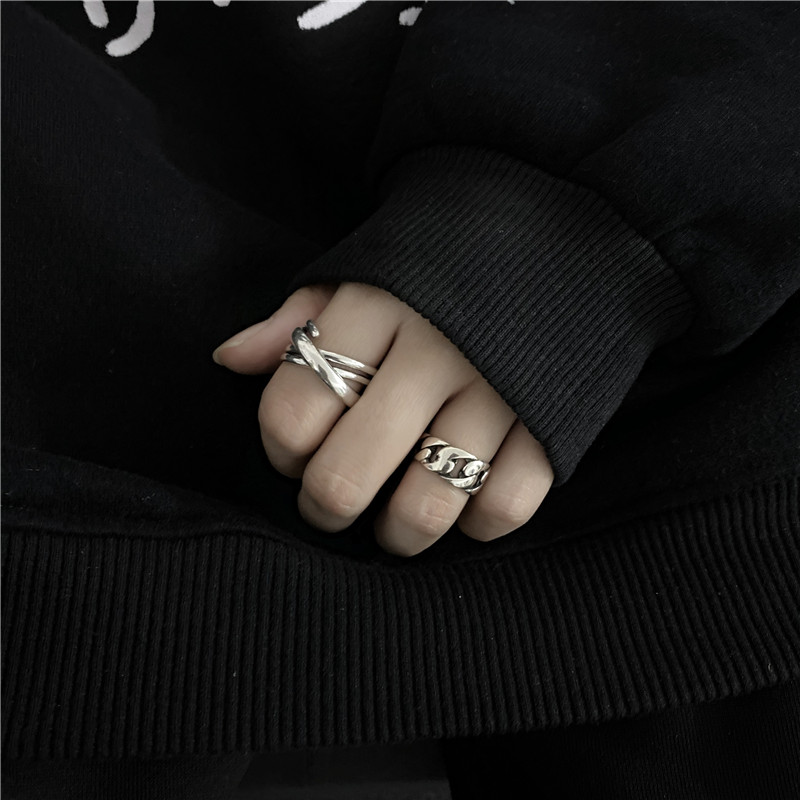 Nhẫn ins thiết kế đơn giản thời trang dành cho nam và nữ