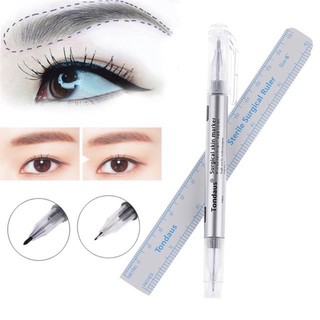 bút định hình chân mày không trôi + thước