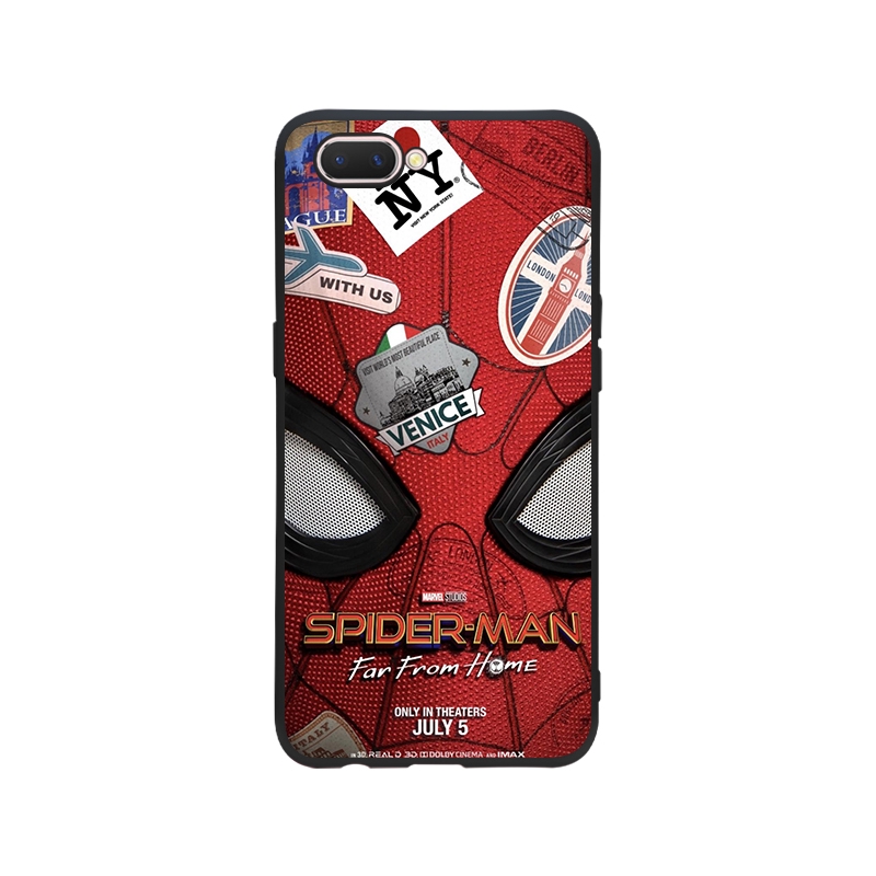 Ốp điện thoại in hình Người Nhện/Captain America dành cho Oppo A12 Neo9 A39 F1S A83 F5 F7 F9 F9Pro A3S A5S A71 F11