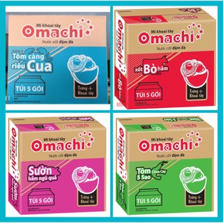 Thùng 30 gói mì khoai Tây Omachi Mix vị ngẫu nhiên