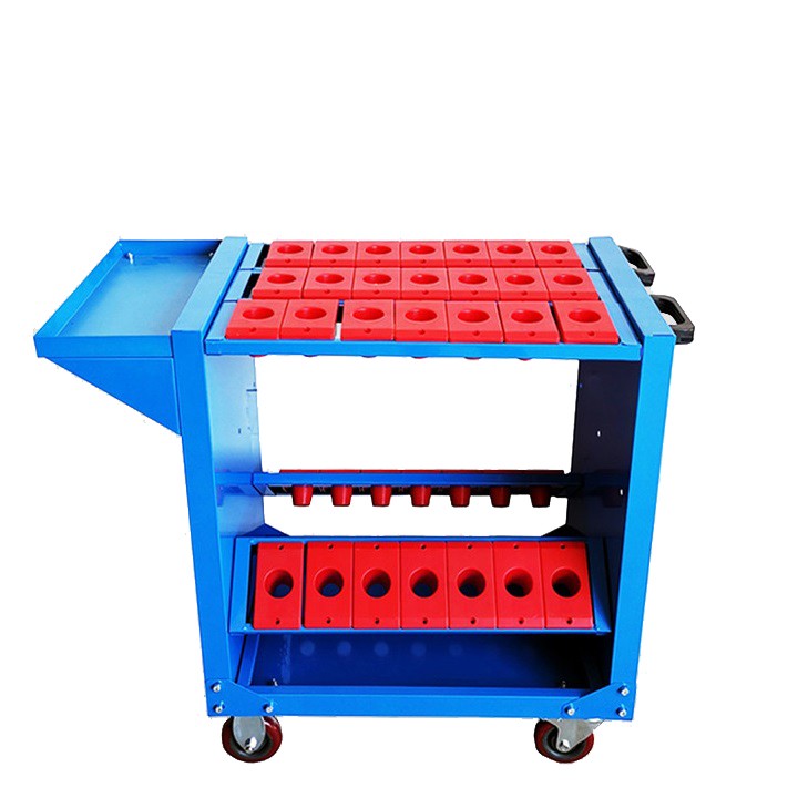 Giá để chuôi dao BT30 có bánh xe, xe để chuôi dao BT30, tủ để chuôi dao BT30 có bánh xe