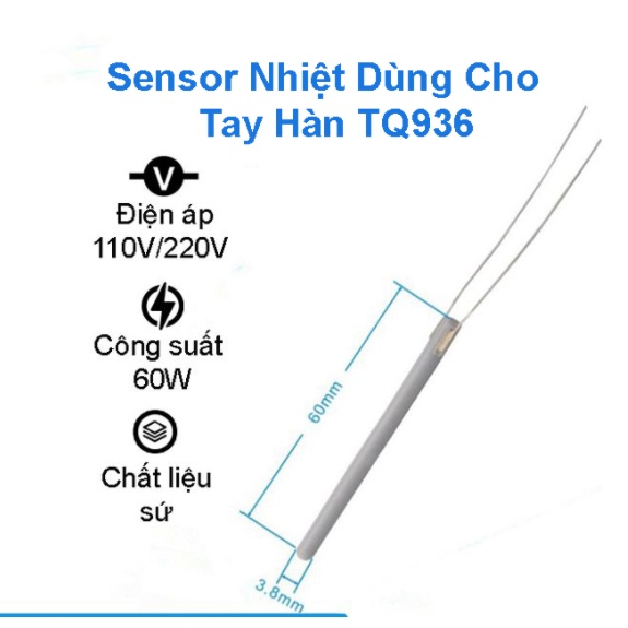 Chụp Hàn 936, Đầu Chụp Mỏ Hàn/ Mũi Hàn 900M/ TQ936, Sensor hàn, Lõi Hàn Nhiệt 936