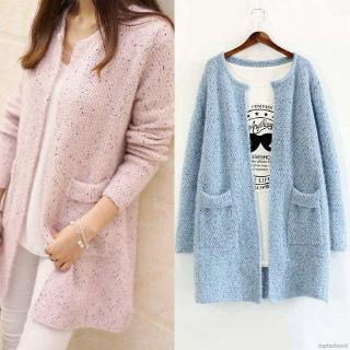 Áo khoác Cardigan tay dài thời trang mùa đông cho nữ