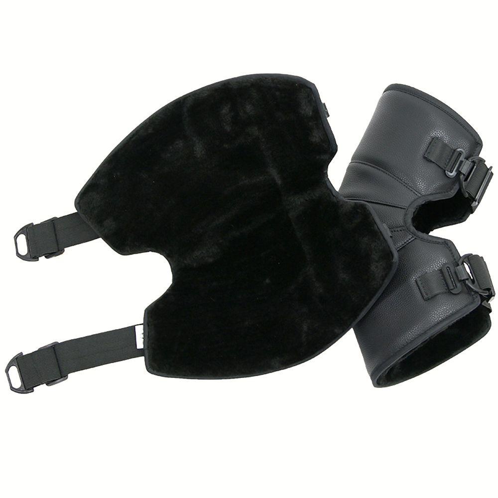 1 Cặp Vỏ Bọc Đầu Gối Bằng Da PU Chống Lạnh Chống Gió Bảo Vệ Khi Lái Xe Mô Tô