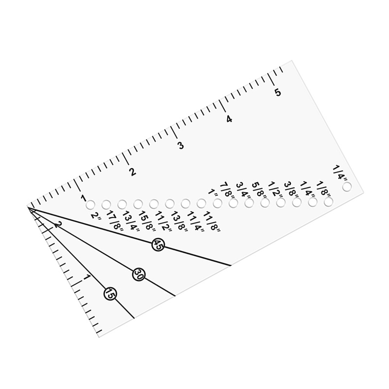 6 Pieces Seam Guide Ruler and Seam Guide Stitch Gauge Ruler