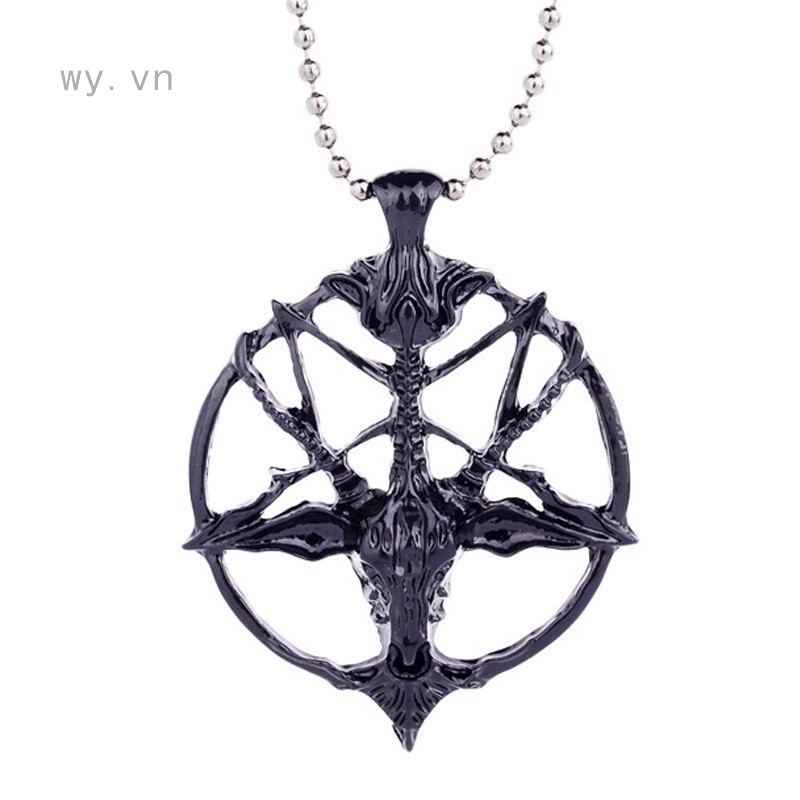 Dây chuyền unisex mặt tròn thiết kế độc đáo phong cách Gothic