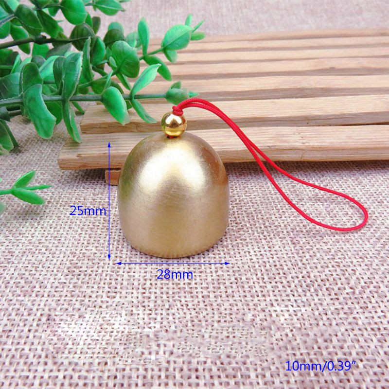 Phụ kiện trang trí hình chiếc chuông may mắn bằng đồng nhỏ xinh DIY dùng làm dây chuyền vòng tay nhẫn quà tặng may mắn