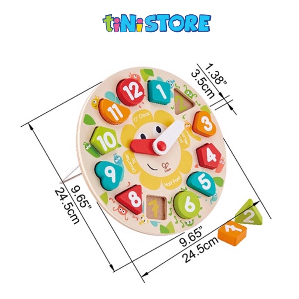 tiNiStore-Đồ chơi gỗ hape đồng hồ tiNiToy E1622A