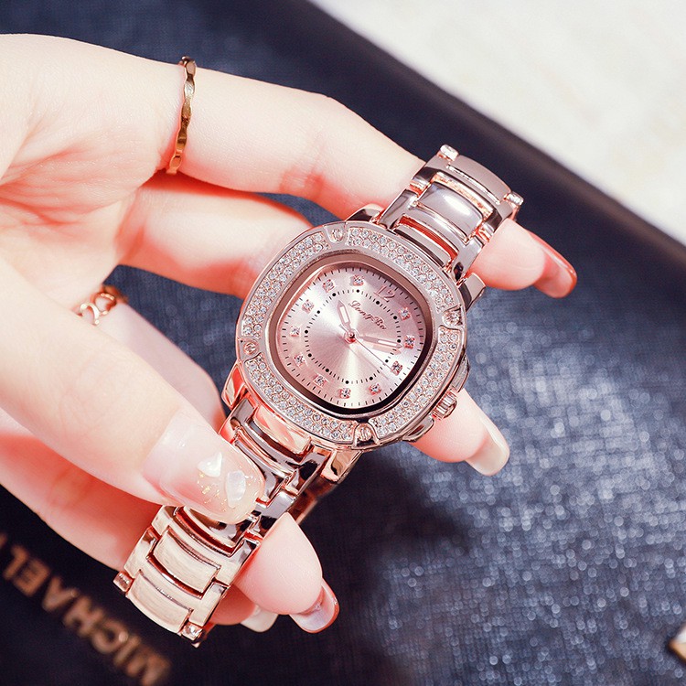 Đồng hồ đeo tay nữ, đồng hồ nữ dây kim loại LONGBO sang trọng, cao cấp, không thấm nước