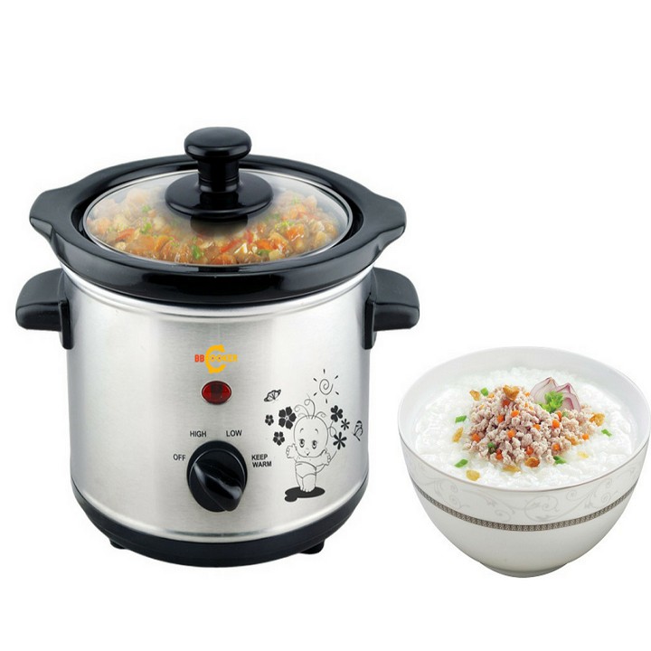 Nồi nấu cháo hầm chậm Hàn Quốc 3.5 lít BBCooker -HÀNG CHÍNH HÃNG-BẢO HÀNH TOÀN QUỐC