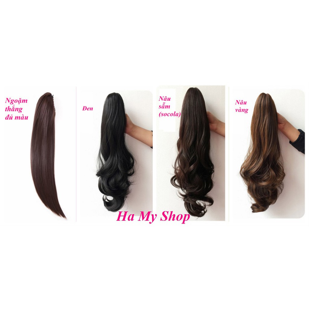 Tóc giả ngoặm xoăn dợn, thẳng đủ màu