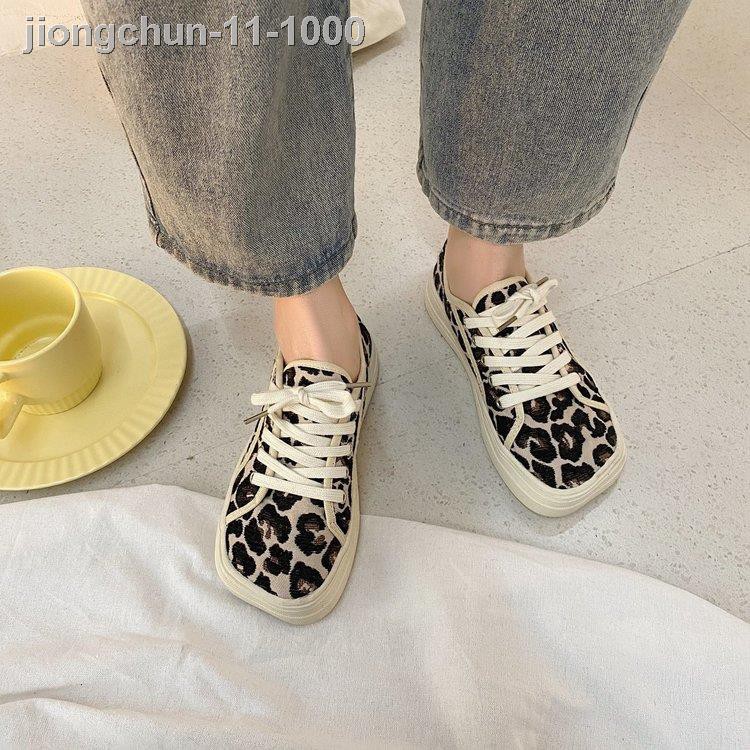 ❖☞Giày Nữ Cột Dây Họa Tiết Da Báo Thời Trang | BigBuy360 - bigbuy360.vn