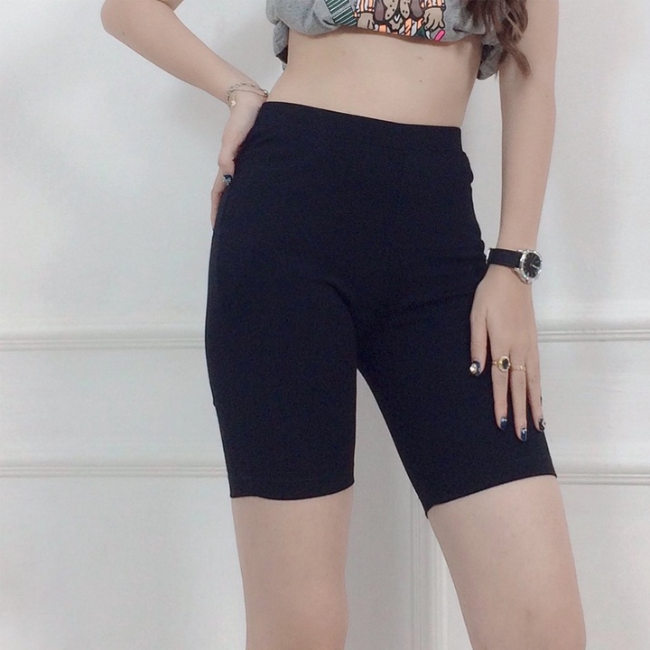 Quần legging asos, Quần legging đùi ngố lửng dài nữ nâng mông siêu co giãn vải cotton bigsize