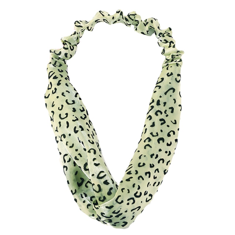 Băng Đô Thắt Nút Co Giãn In Họa Tiết Da Báo