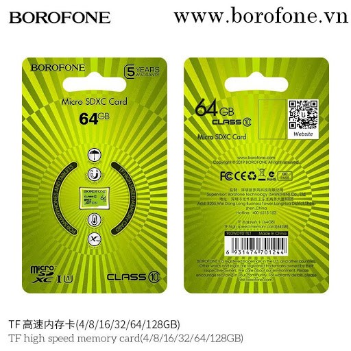 Thẻ nhớ Borofone 4Gb