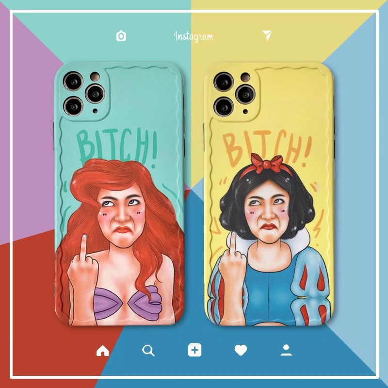 Ốp điện thoại in hình công chúa Disney cho Iphone 7 8plus X Xr Xsmax 11 Pro Promax