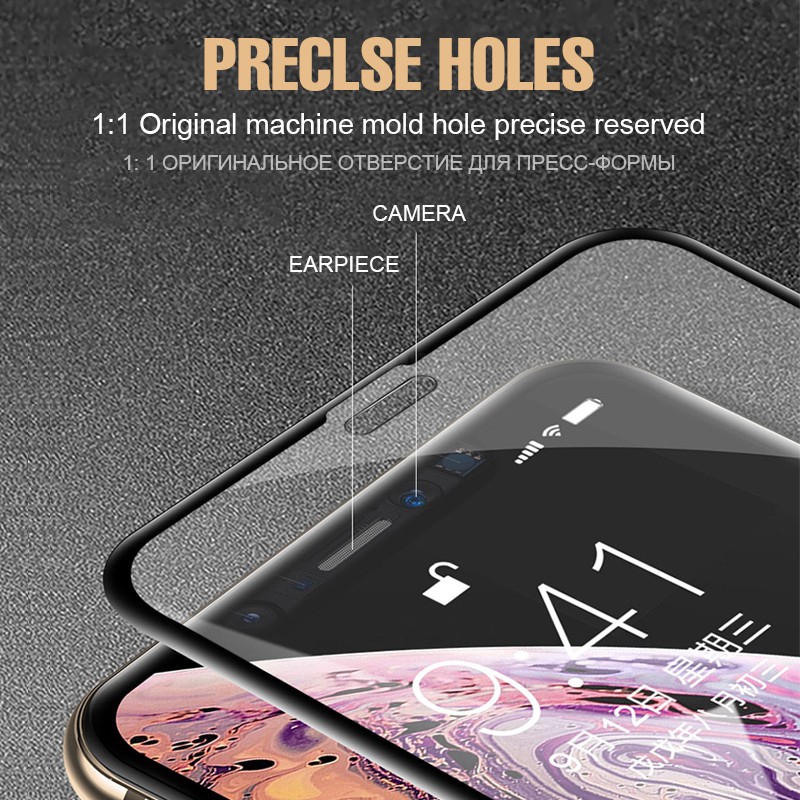 6D Curved Full Protective Glass Tempered Glass Film For iphone 6 6s plus 7 8 plus X XS XR XS Max