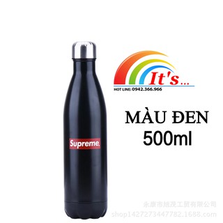 Bình giữ nhiệt Supreme - đen