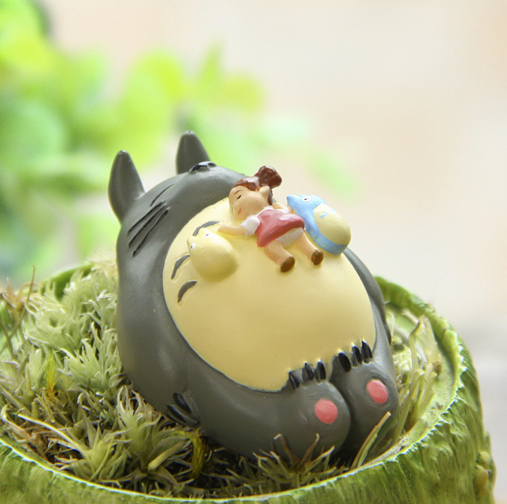Chậu Cây Mini Tự Trang Trí Sân Vườn Dòng EVB Totoro Hayao Miyazaki Anime Geely Cat